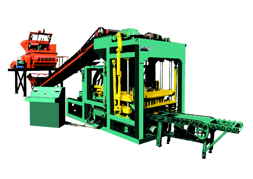 QTJ4-25 hollow block brick making machine