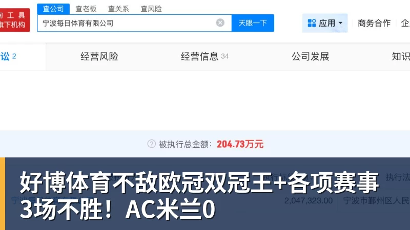 好博体育不敌欧冠双冠王+各项赛事3场不胜!AC米兰0
