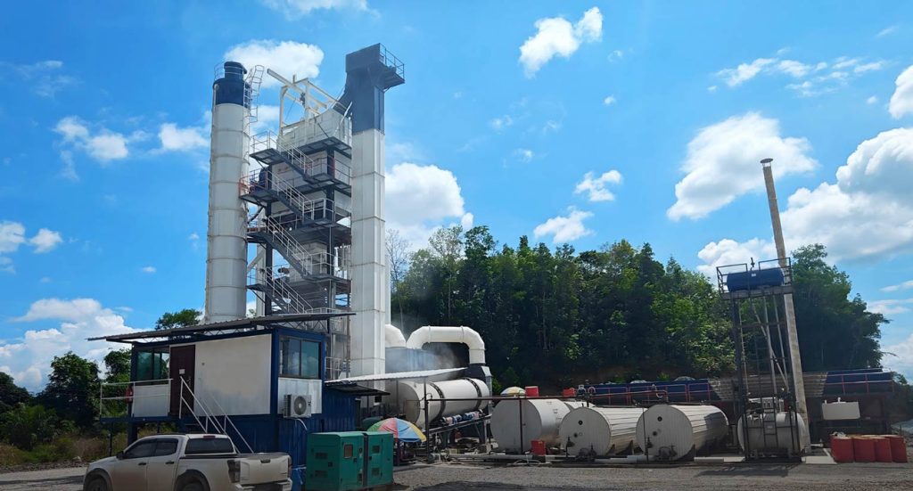 ALQ120 Asphalt Batch Mix Plants On site in Sabah Malaysia